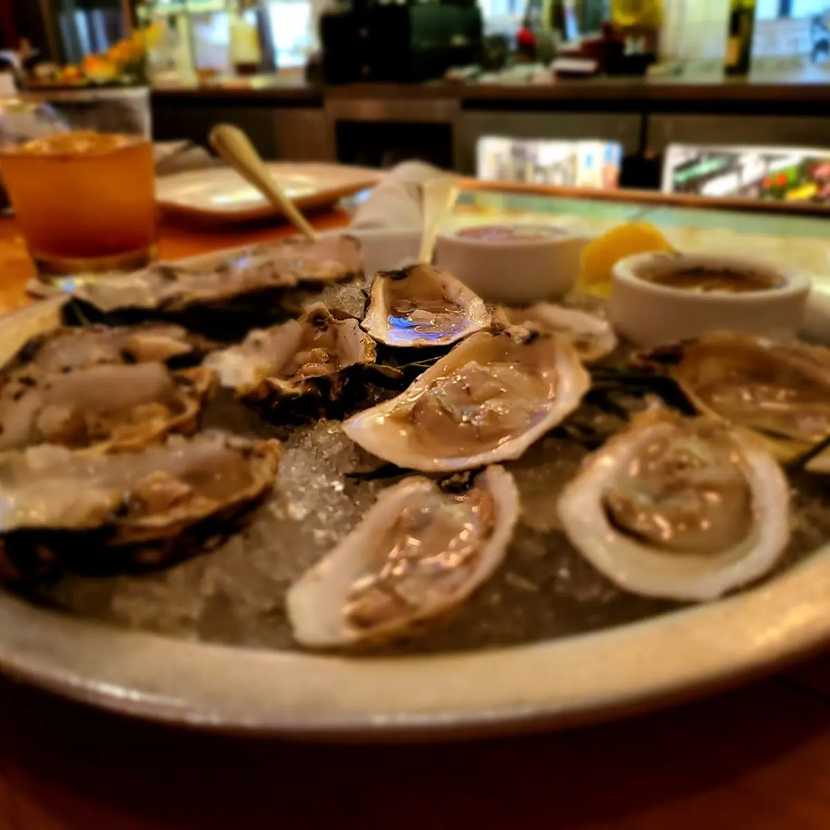 BBQ'd Blue Point Oysters