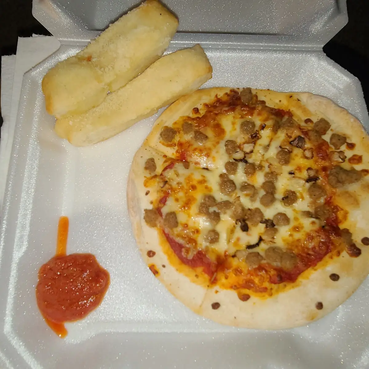 Pizza and Breadsticks