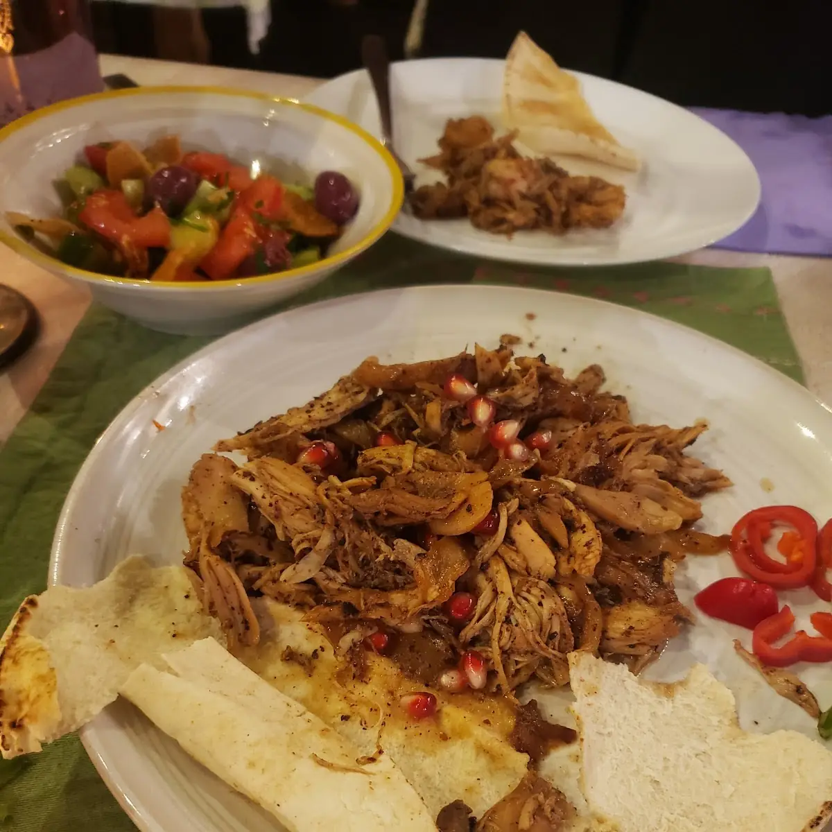 Pomegranate Chicken Shawarma Sandwich