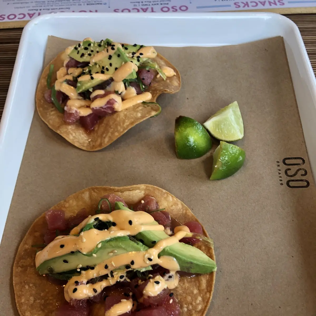 Ahi Tuna Tostadas