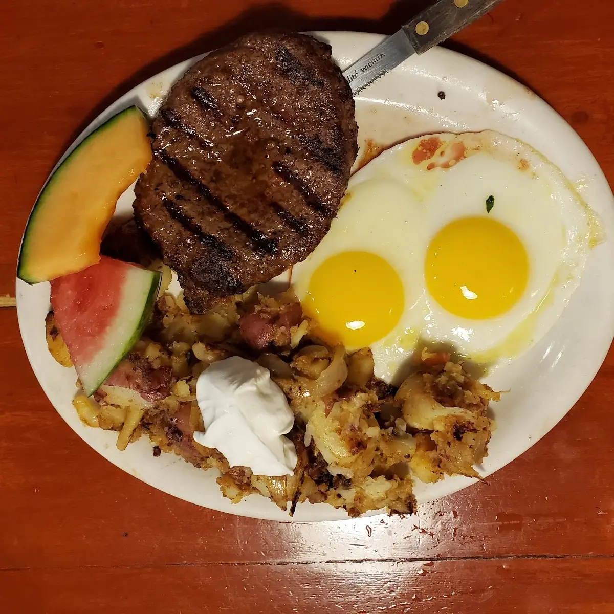 Pork Chops and Egg