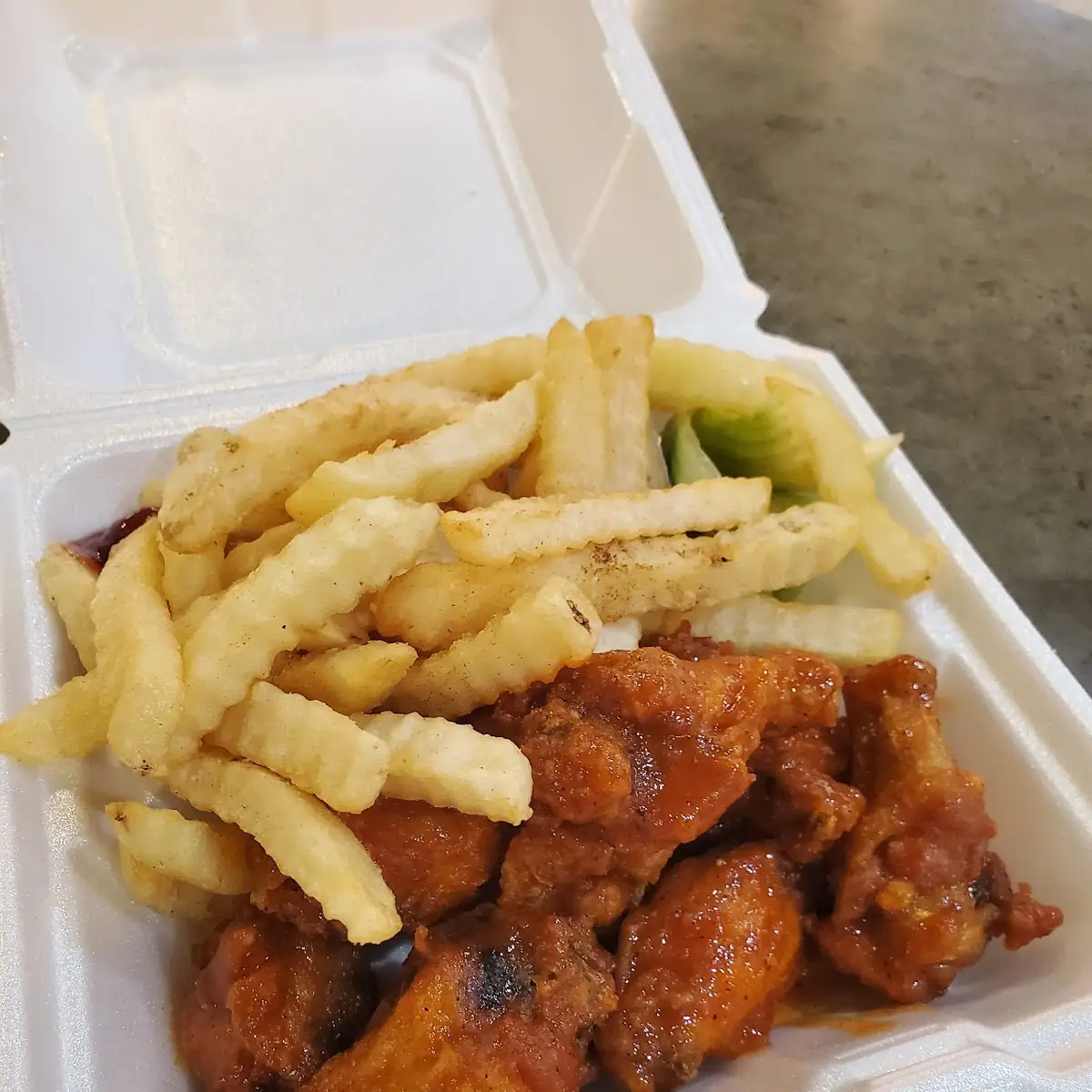 Spicy Wings and Fries Special