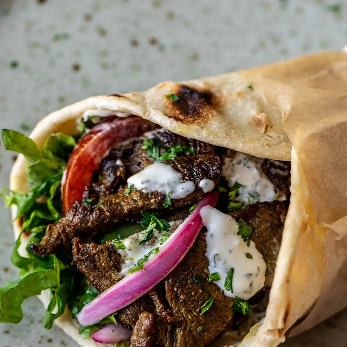 Beef Shawarma, حضارة اليمن Blue lounge restaurant
