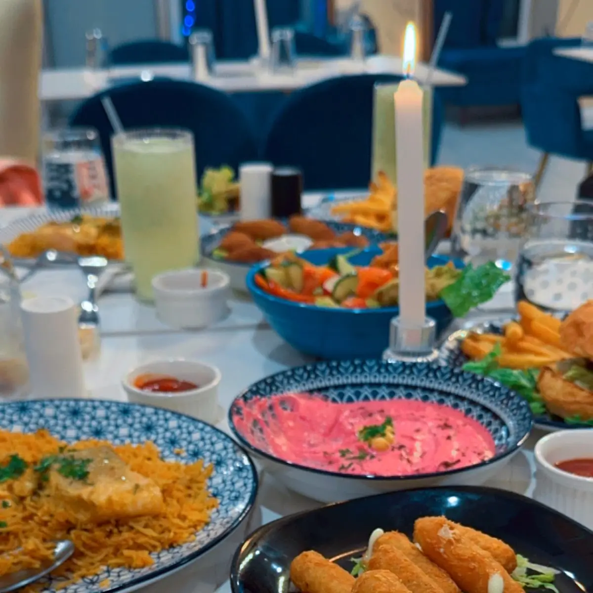 Highlights, حضارة اليمن Blue lounge restaurant