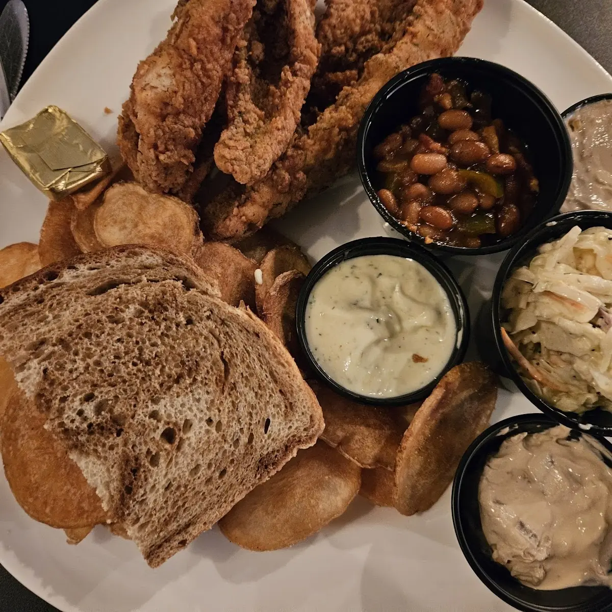 Perch Dinner with Homemade Chips