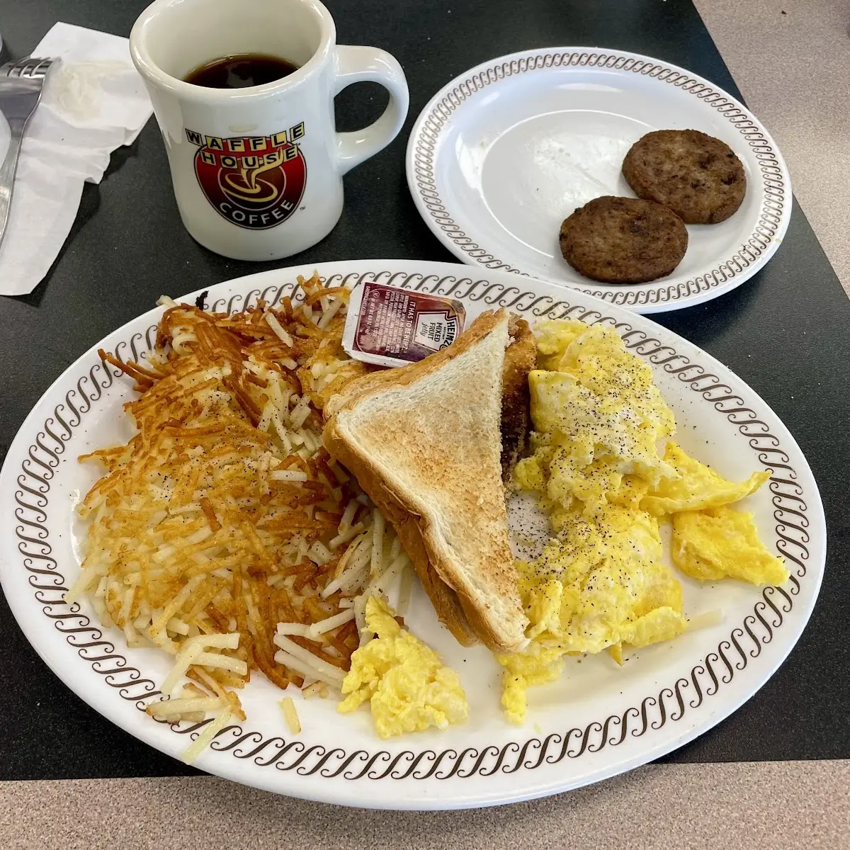 Texas Breakfast Melt with Hashbrowns