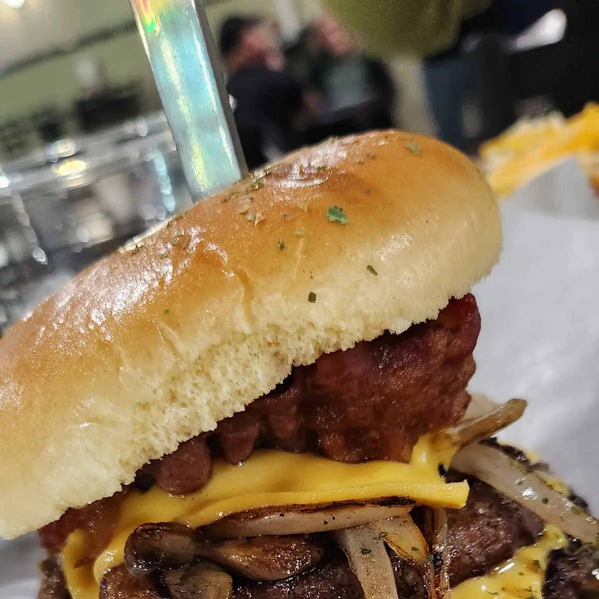 Mushroom and Swiss Burger