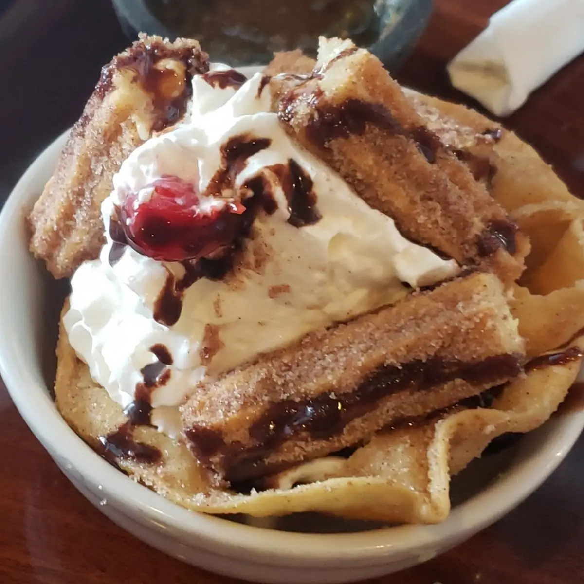Fried Ice Cream with Churros