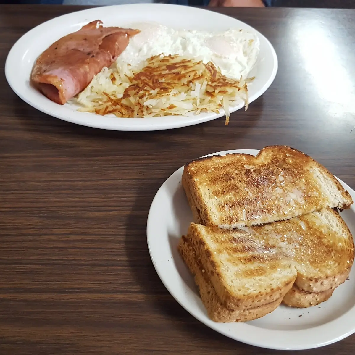 Two Eggs Two Bacon or Two Sausage Toast