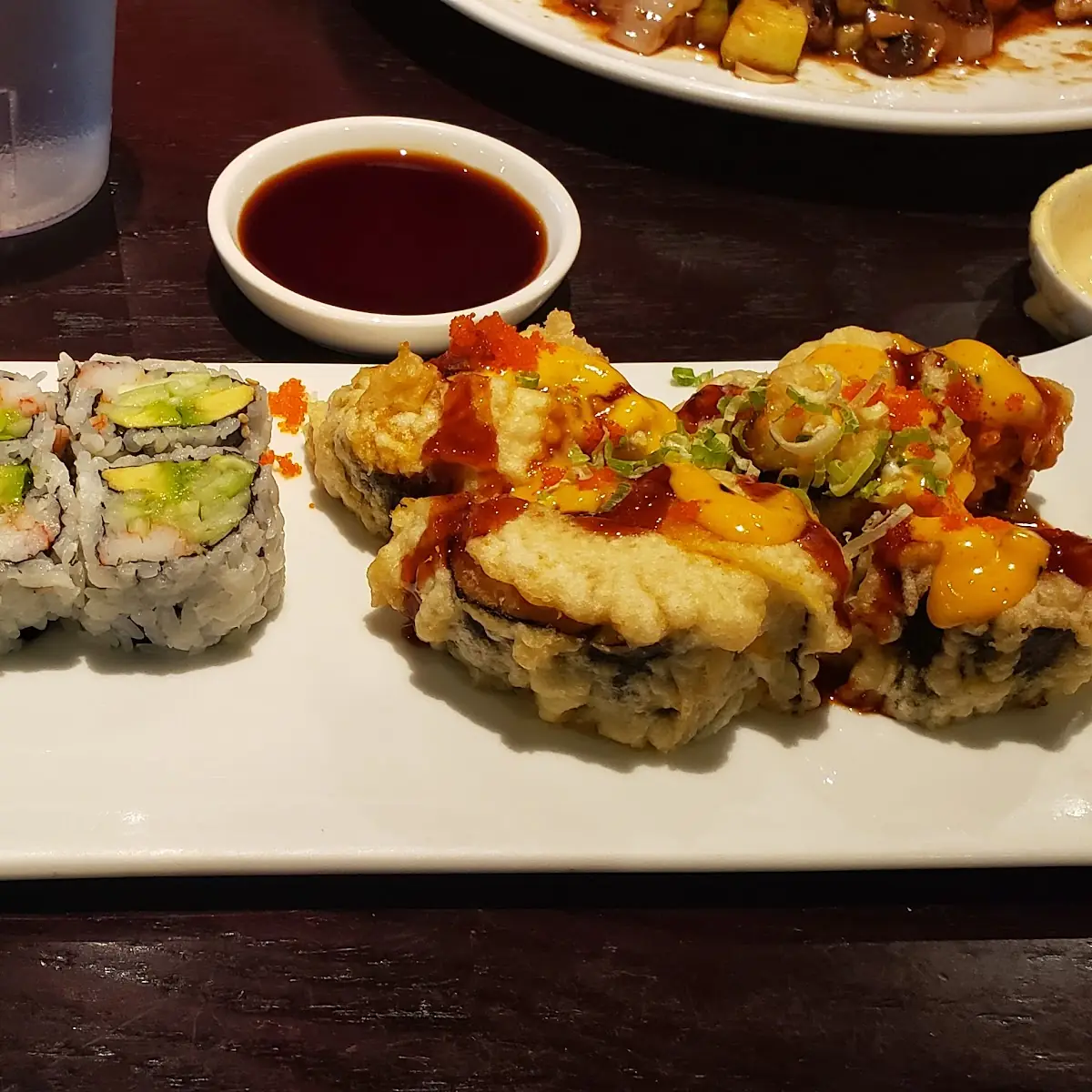 California Roll and Aryana Roll