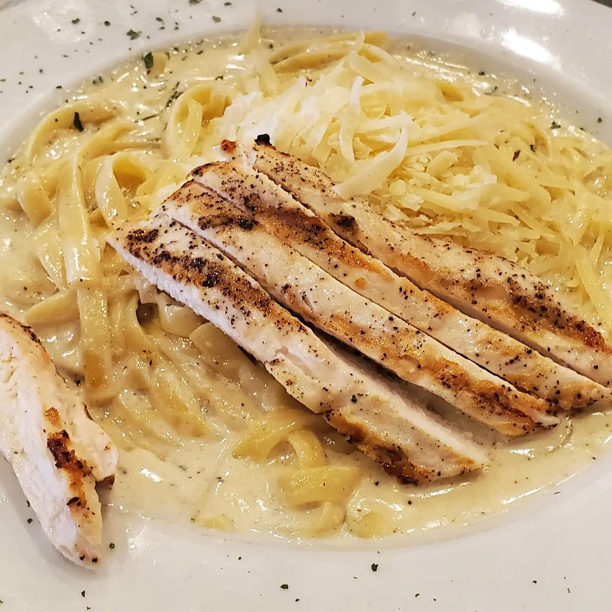 Fettuccine Alfredo with Chicken Alfredo