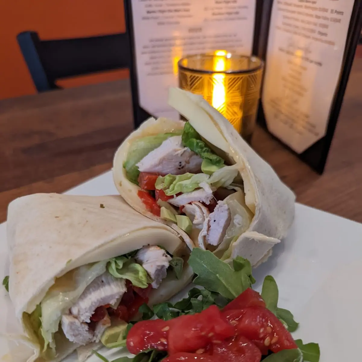 Half Sandwich Wrap & Side Salad