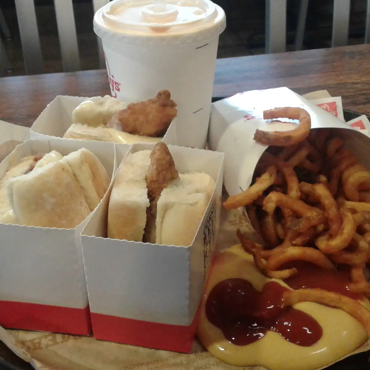 Chicken Sliders with Curly Fries