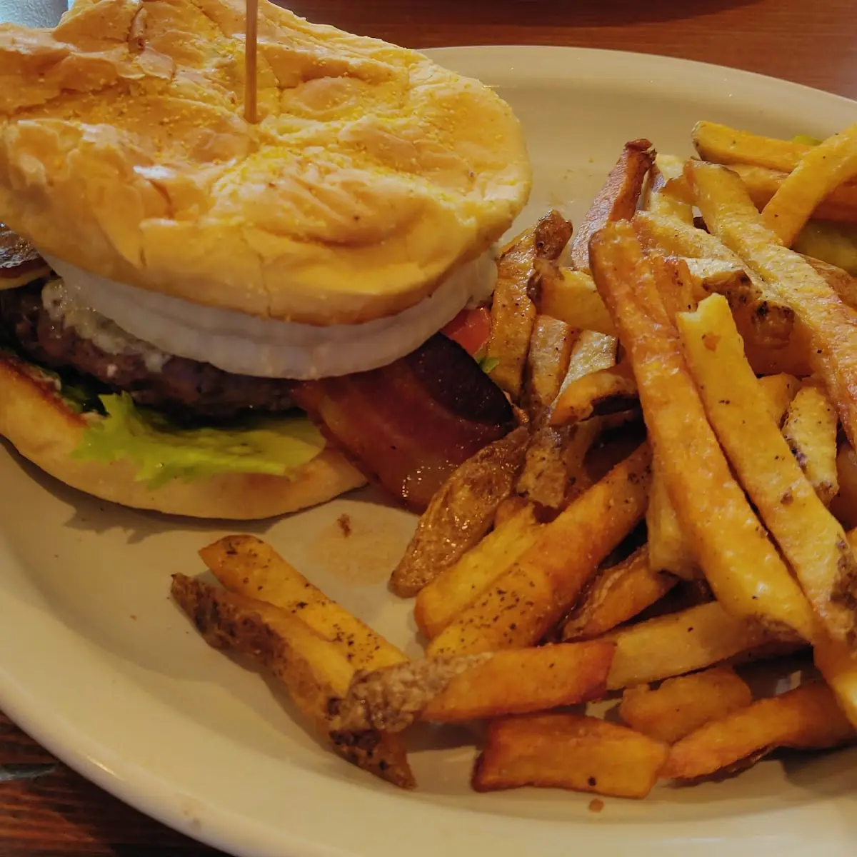 Burger and Fries