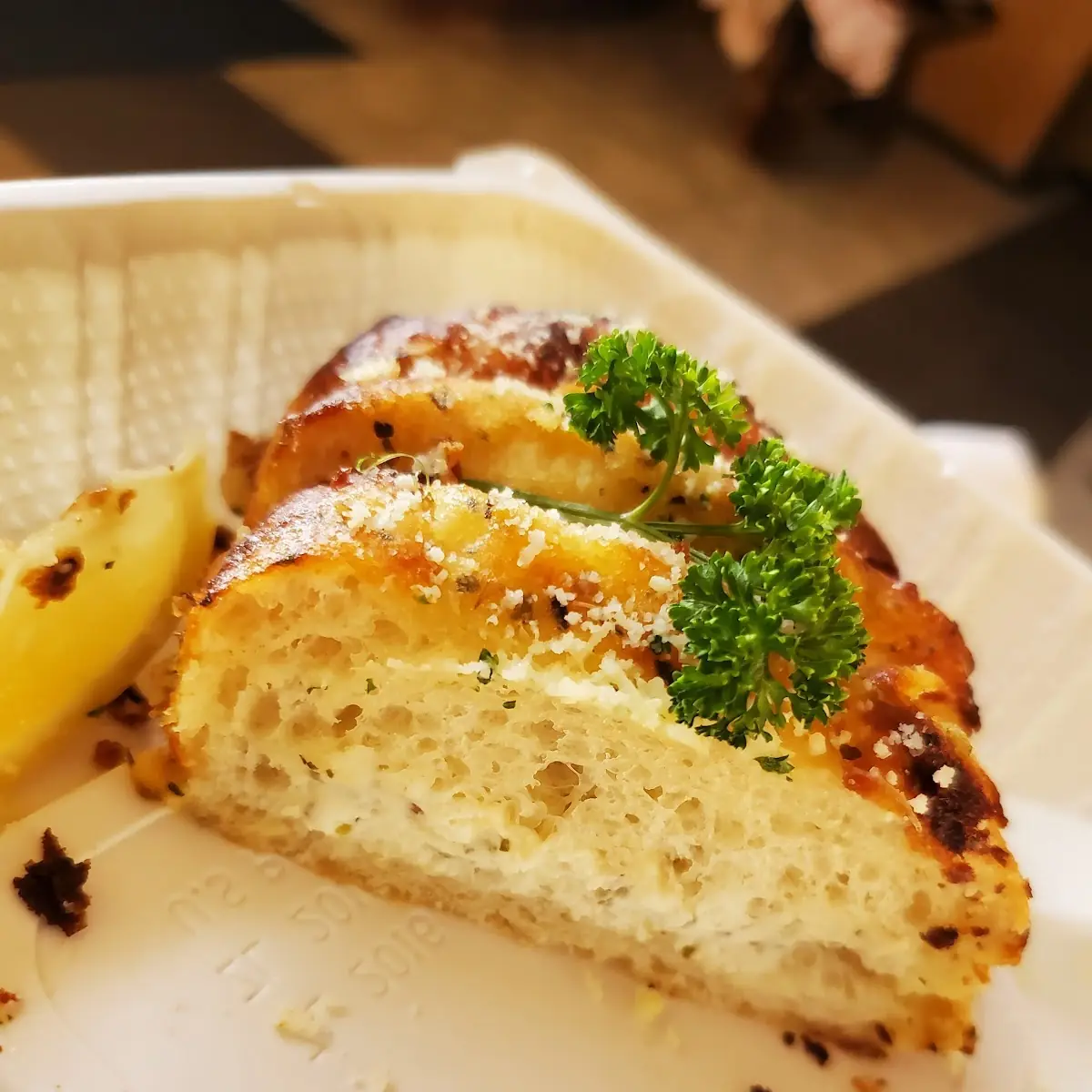 Korean Cream Cheese Garlic Bread