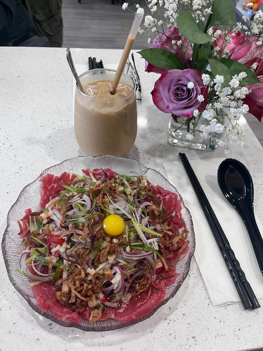 Bò Tái Chanh Beef Carpaccio, Rau Vietnamese Kitchen