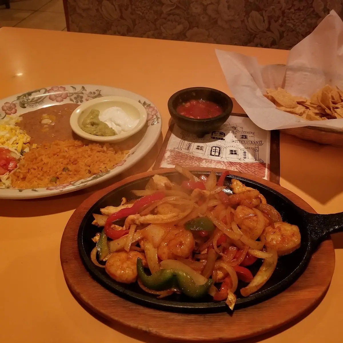 Chicken and Shrimp Fajitas