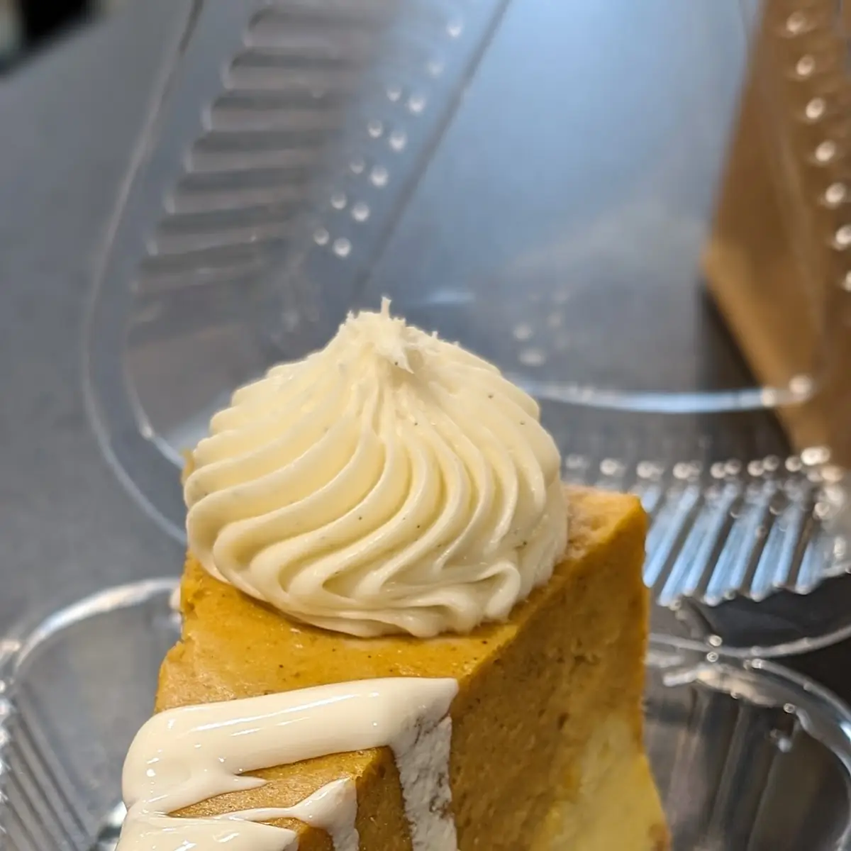 Pumpkin Cheesecake Slice
