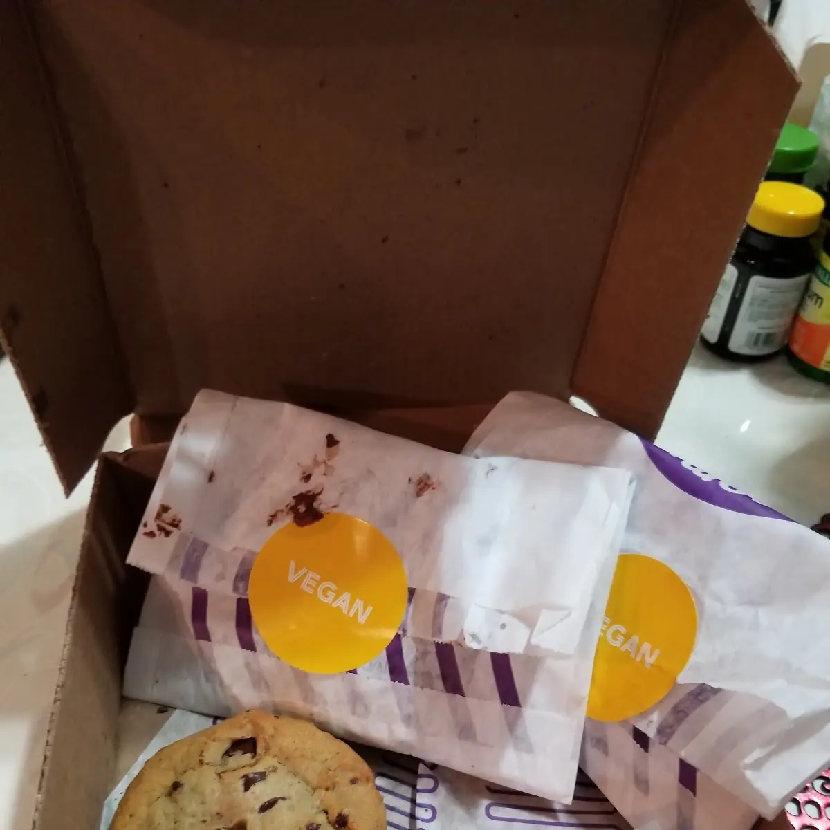 Chocolate Chip Cookies Vegan and Regular