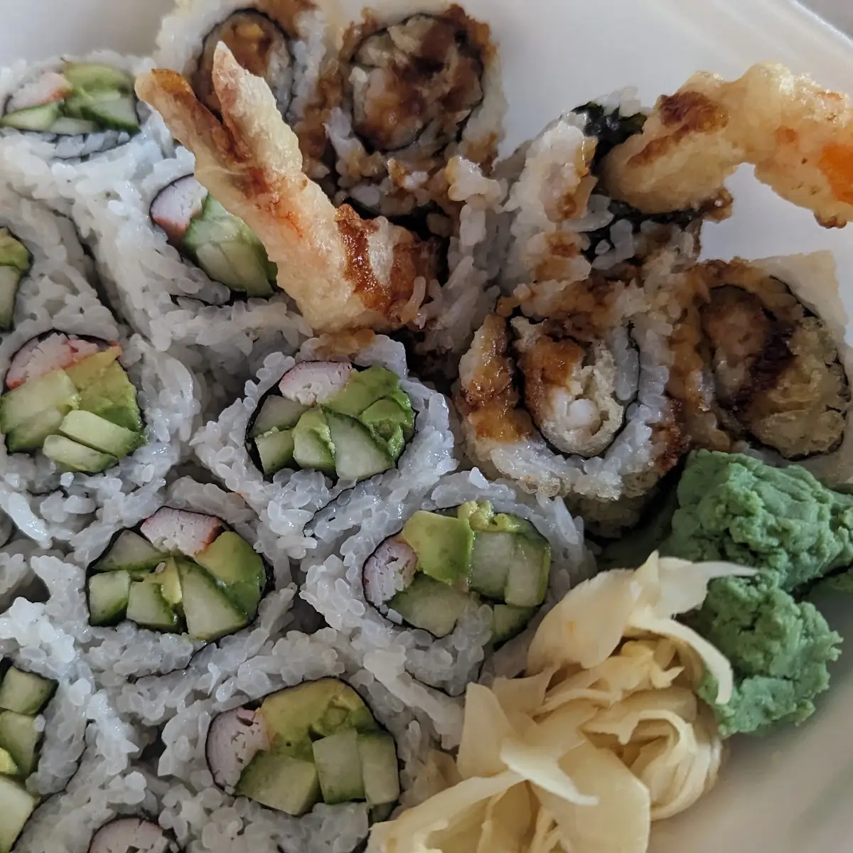 California Roll & Shrimp Tempura Roll