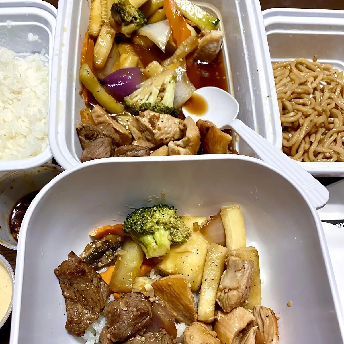 Half Tray Hibachi Mixed Vegetables