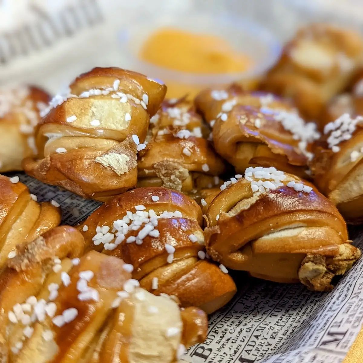 Pretzel Bites with Homemade Beer Cheese