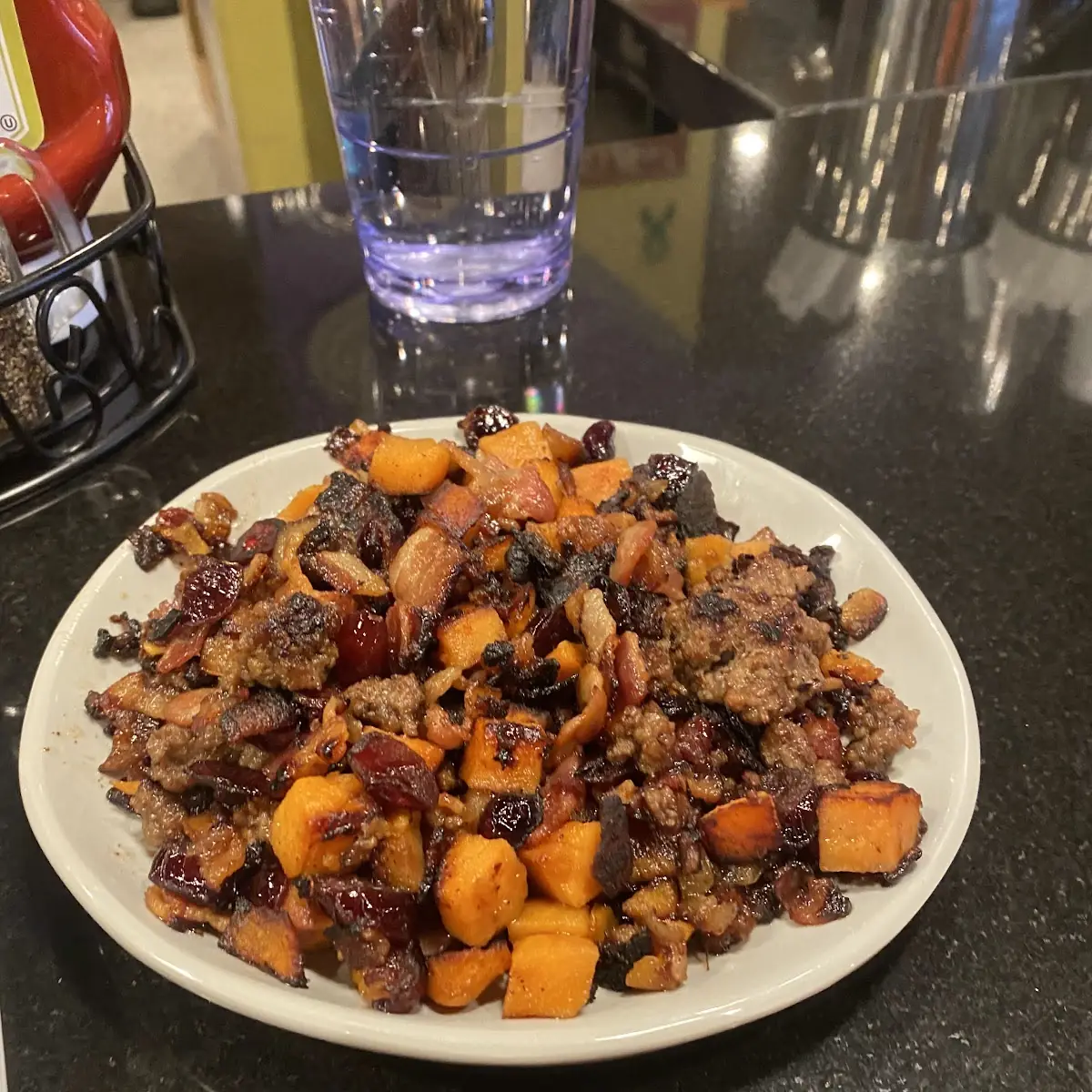 Side Dave's Sweet Potato Bacon Hash