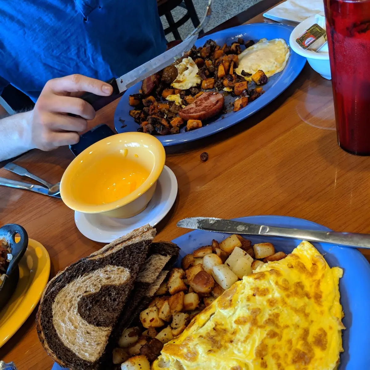 Whiskey BBQ Maple Pulled Pork Omelet