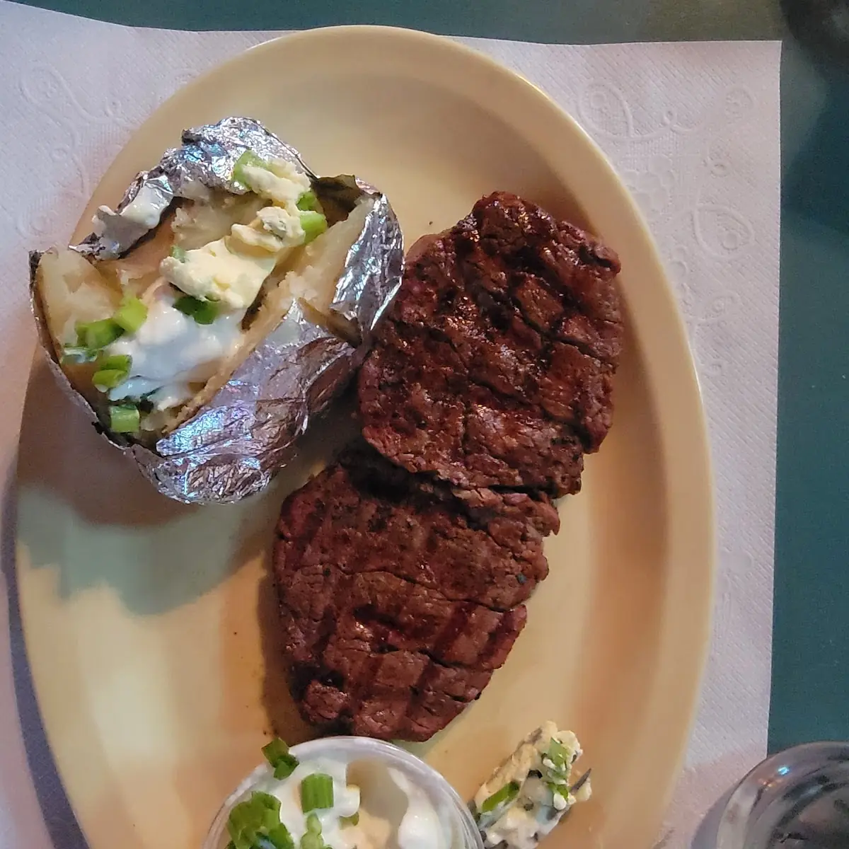 Rib Eye Steak and Baked Potato