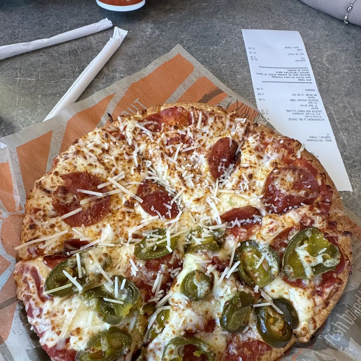 Pepperoni Pizza Half