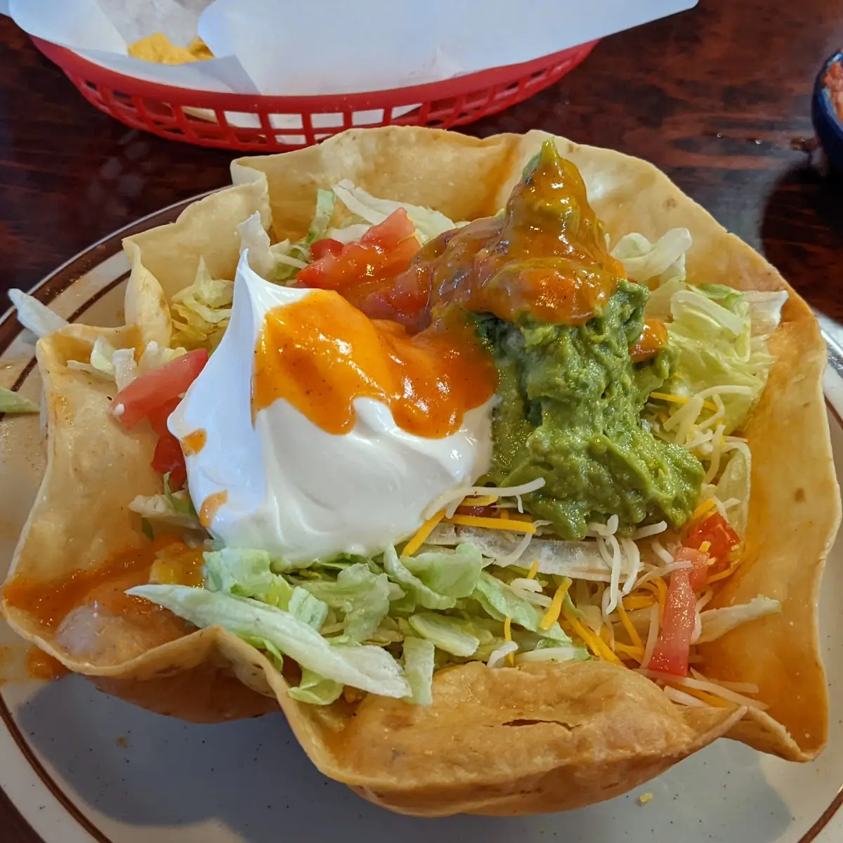 Side Chimichanga with Salad