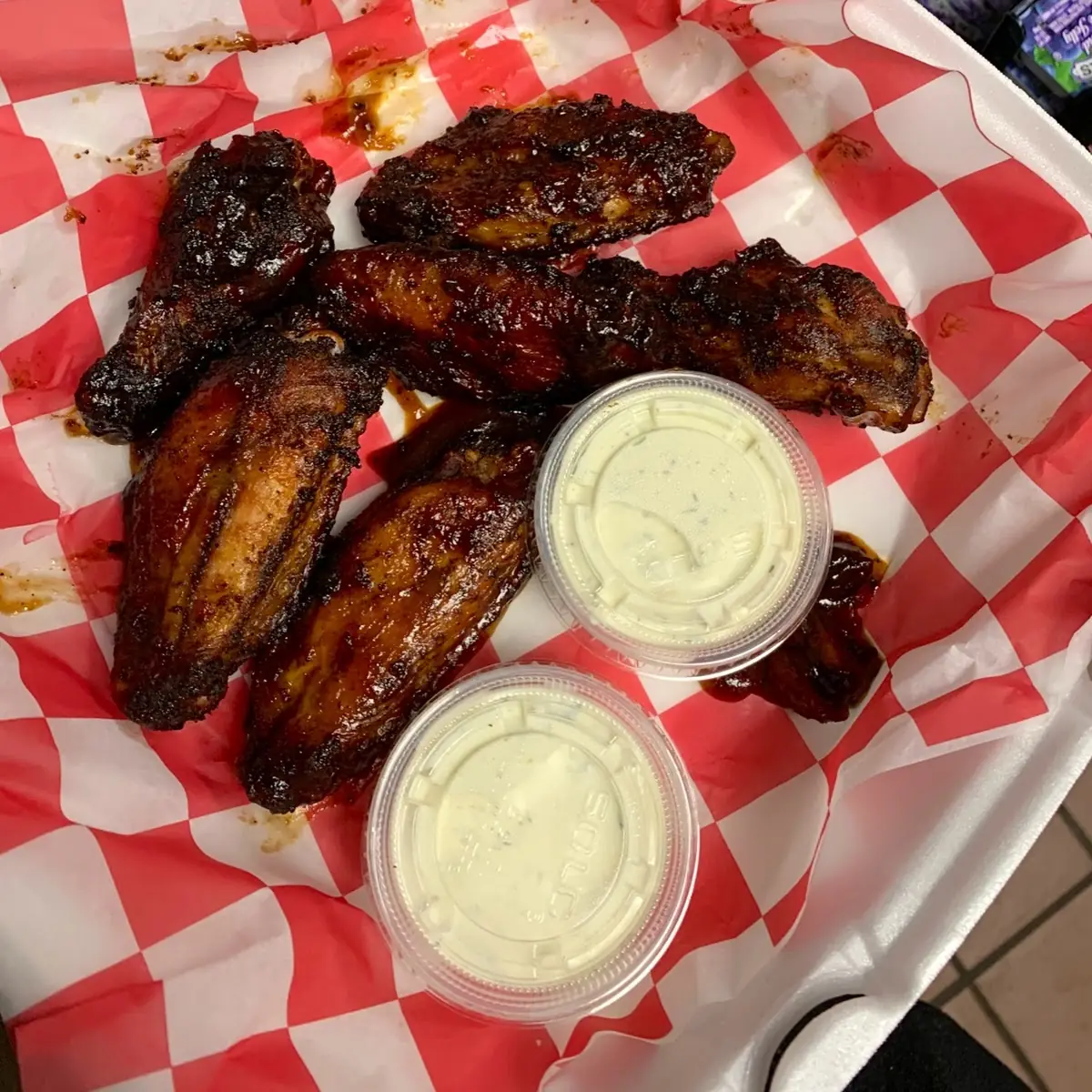 Smoked Chicken Wing Basket