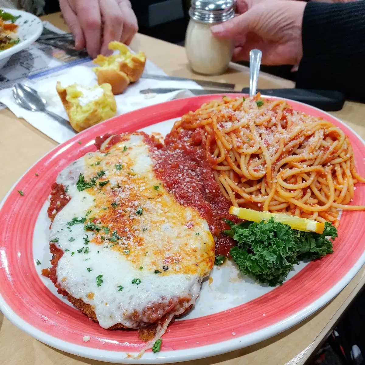 Chicken Parmesan with Spaghetti