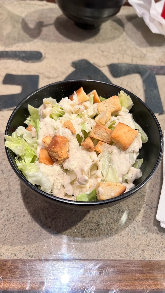 Garden Salad with Chicken, Mushroom, & Cheese