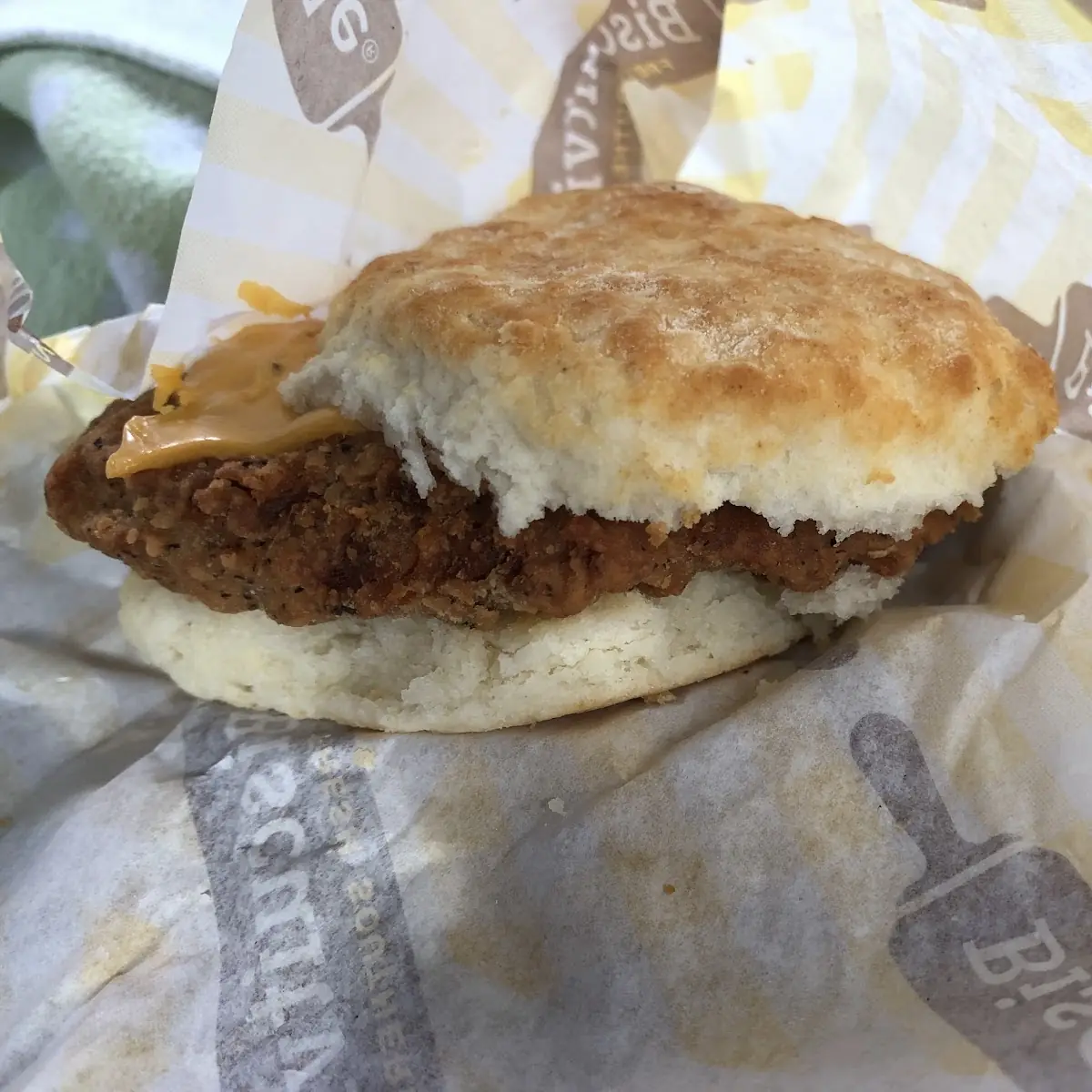 Steak and Cheese Biscuit