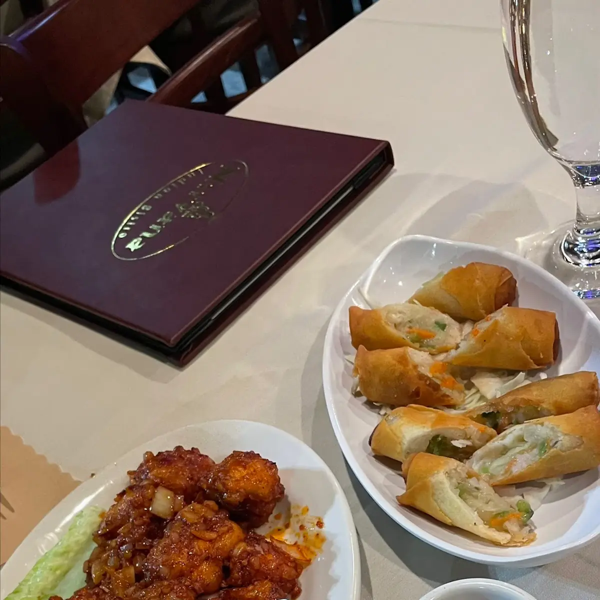 Gobi Manchurian and Vegetable Spring Roll