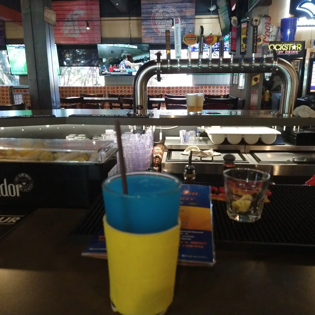 Blue Raspberry Slushie with Vodka