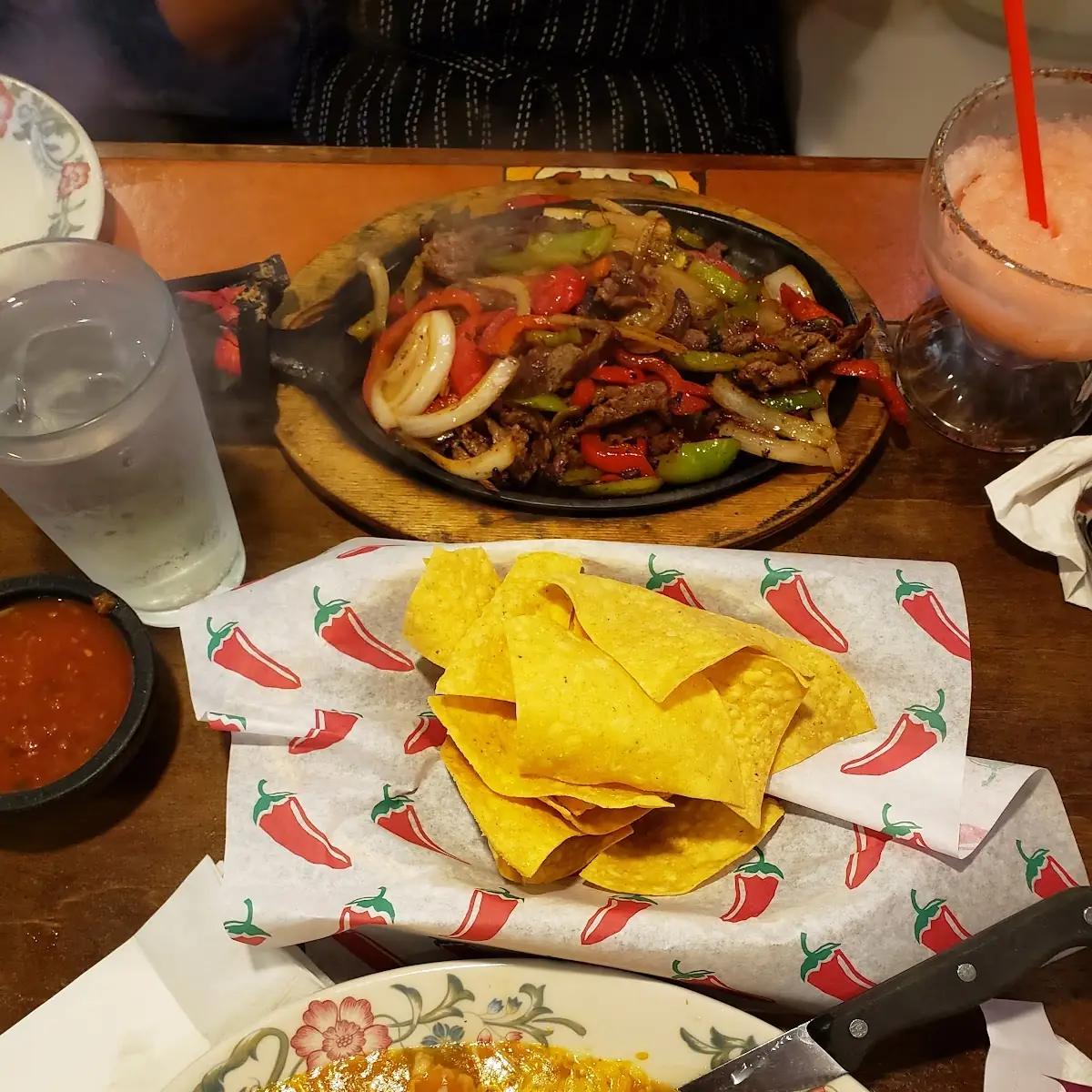 Beef Fajitas Asada Burrito