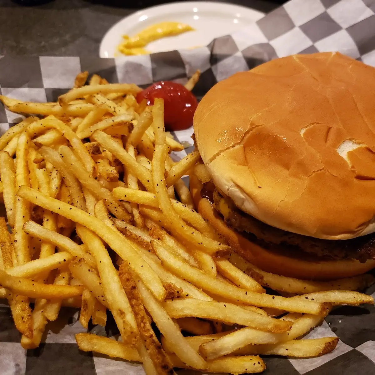 Double Cheeseburger and Fries