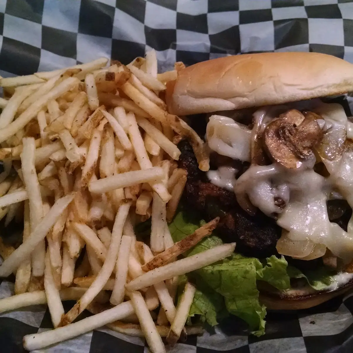 Mushroom Swiss Burger