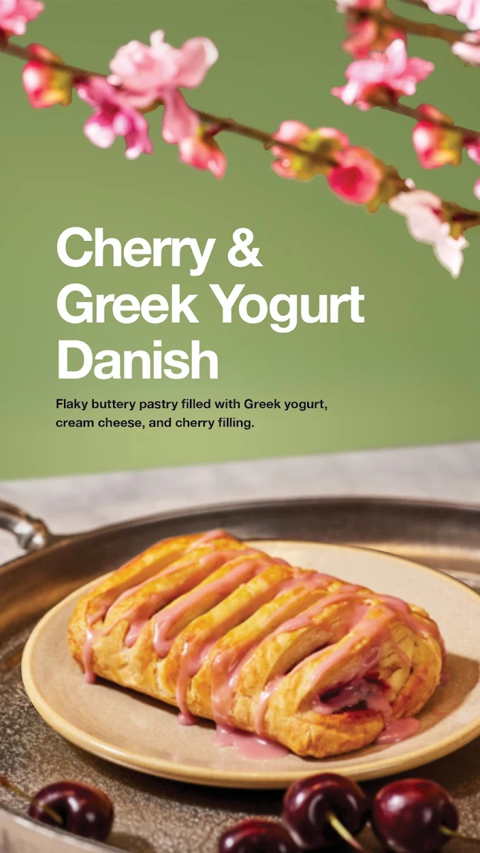 Cherry Cherry & Greek Yogurt Danish, Good Earth Coffeehouse - Verve, East Village