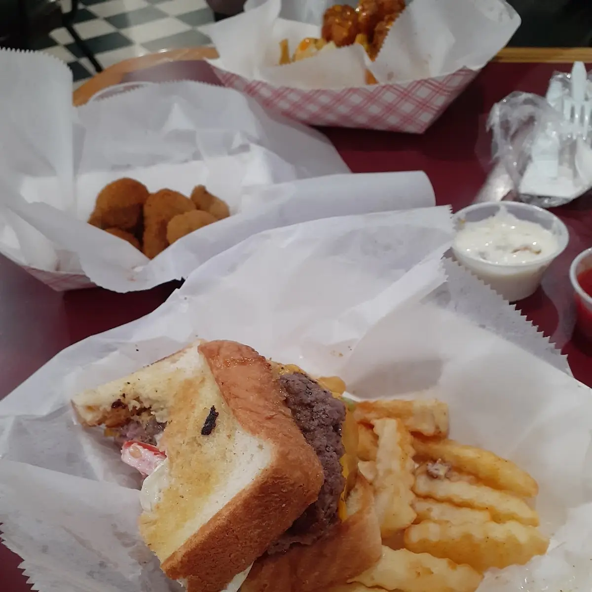 Texas Toast Bacon Burger