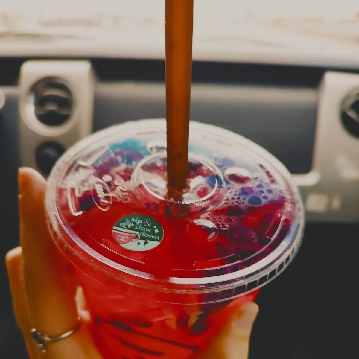 Dragon Fruit Refresher with Green Tea