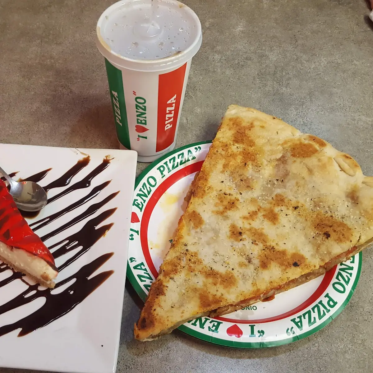Cheese Pizza by the Slice with Cheese Cake