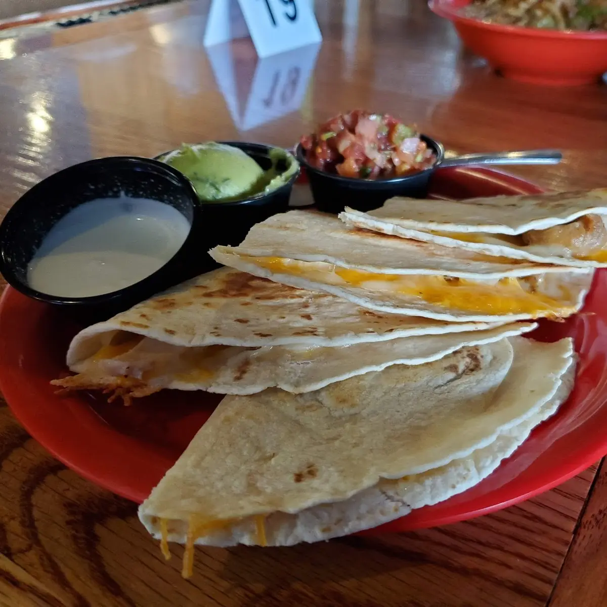 Green Chile Chicken Quesadilla