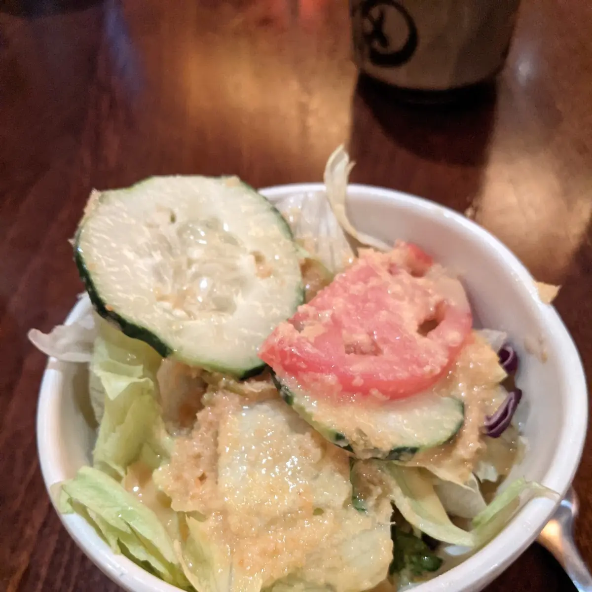 Green Salad with Ginger Dressing