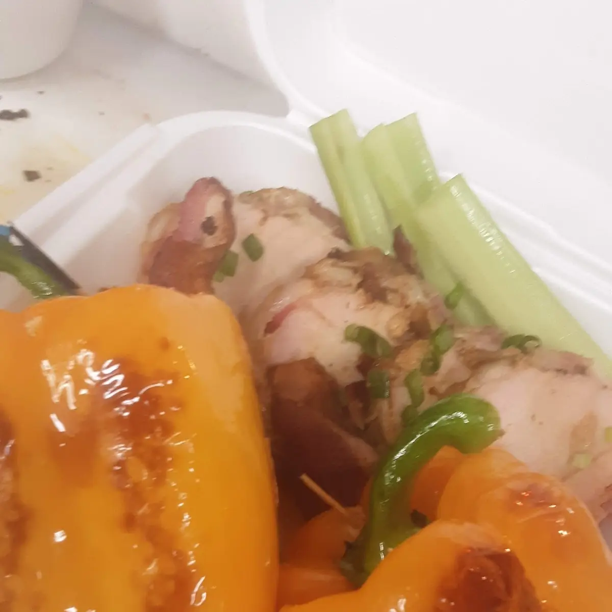 Bacon Wrapped Pork Tenderloin & Grilled Stuffed Peppers