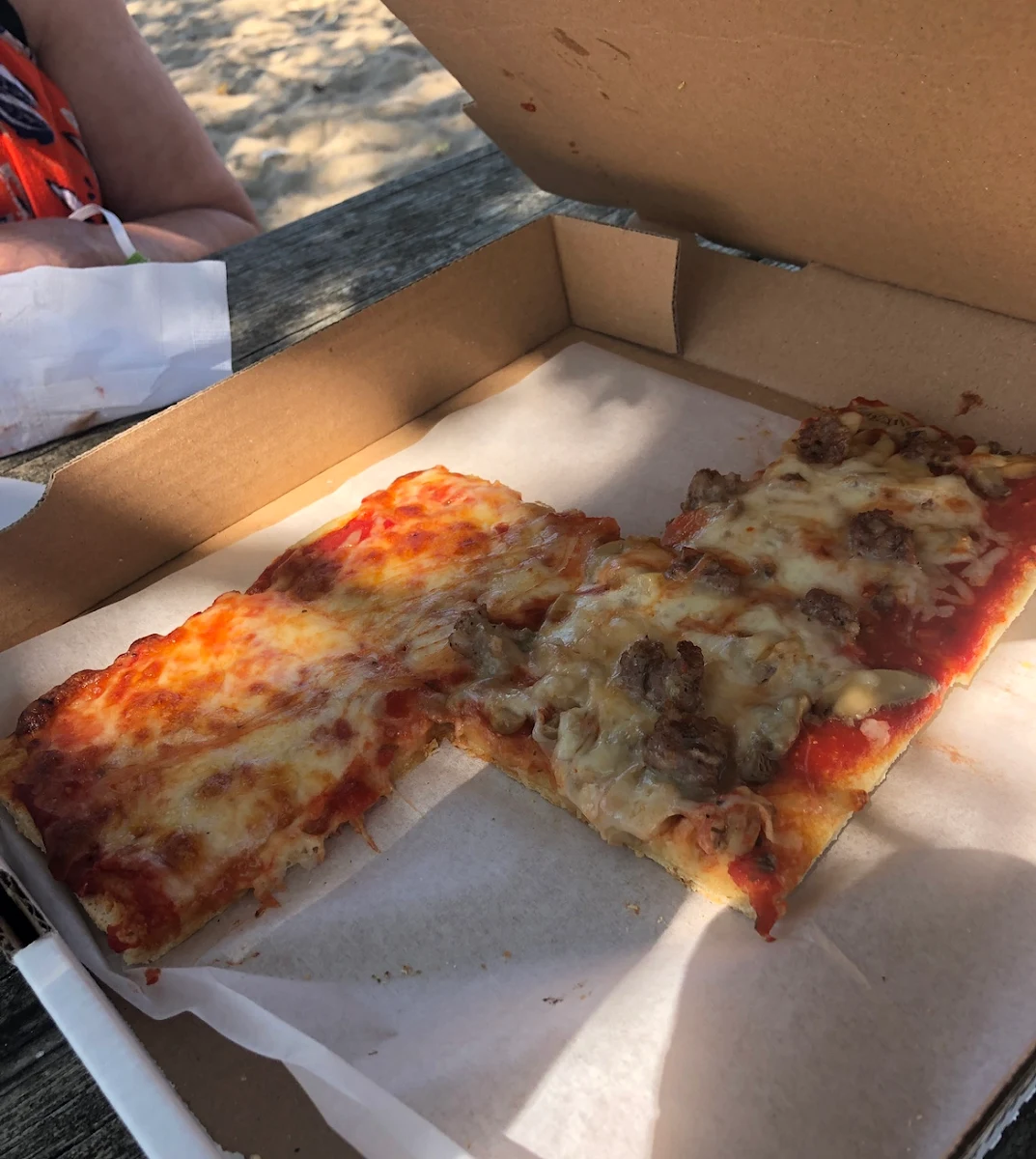Sausage and Cheese Pizza