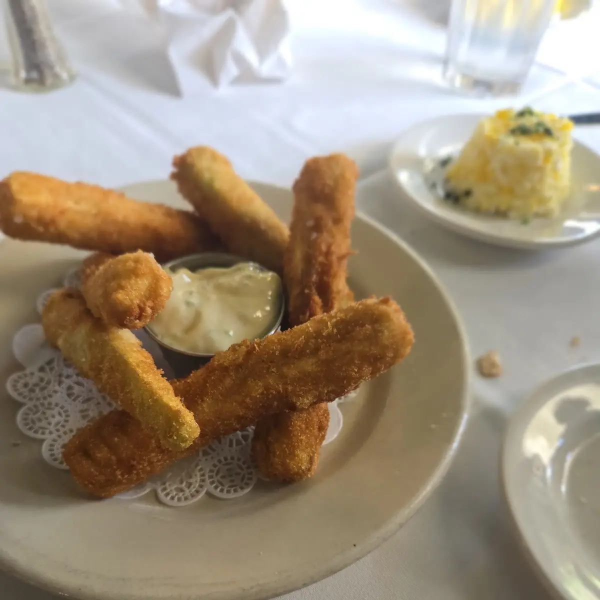 Fried Eggplant with Aioli Sauce
