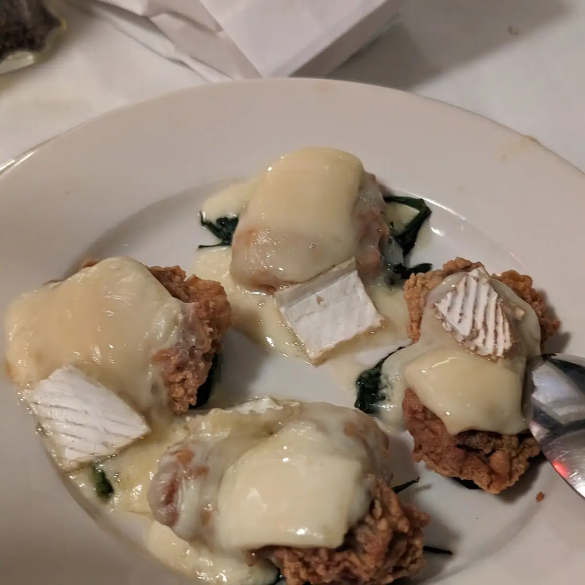 Fried Oysters with Brie
